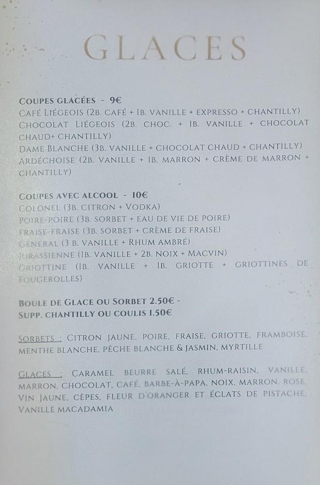 Auberge Jurassienne - Menu Image 1