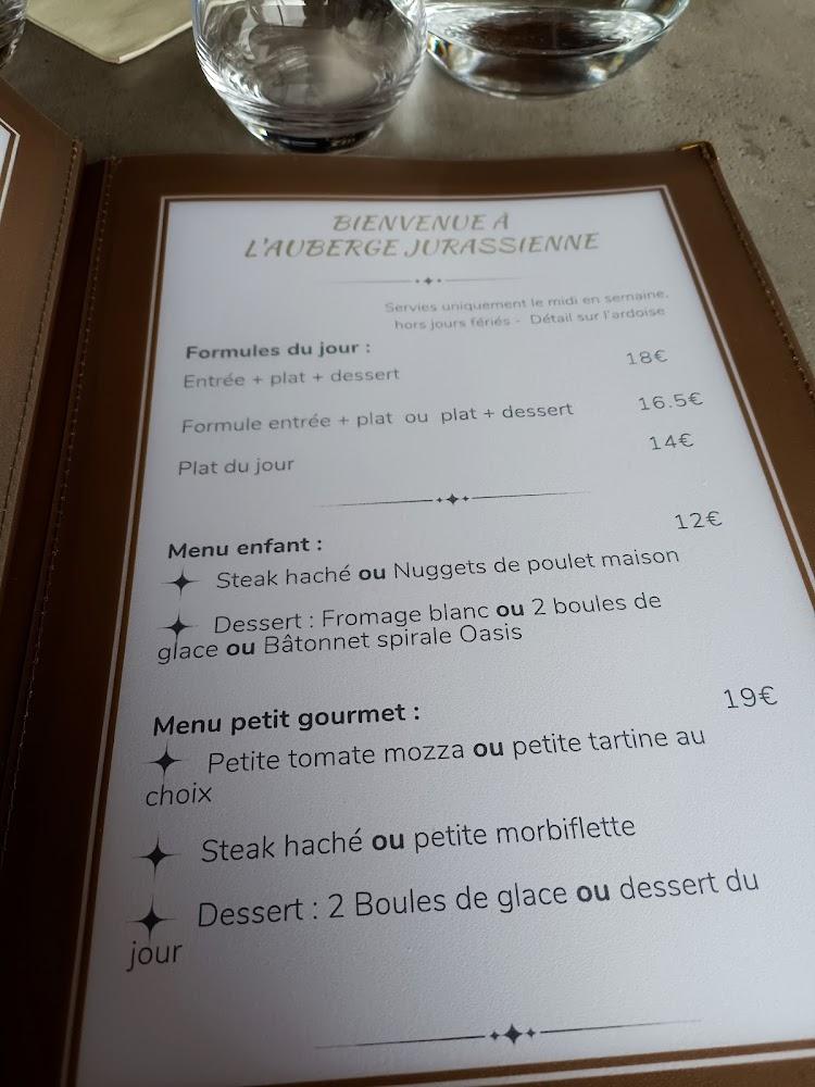Auberge Jurassienne - Menu Image 4